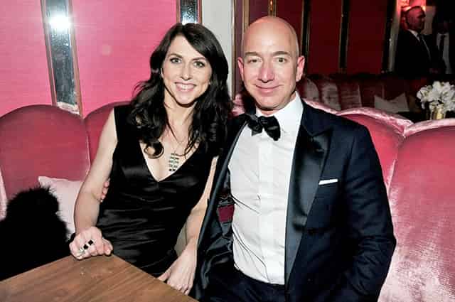 Jeff Bezos with Mackenzie Bezos